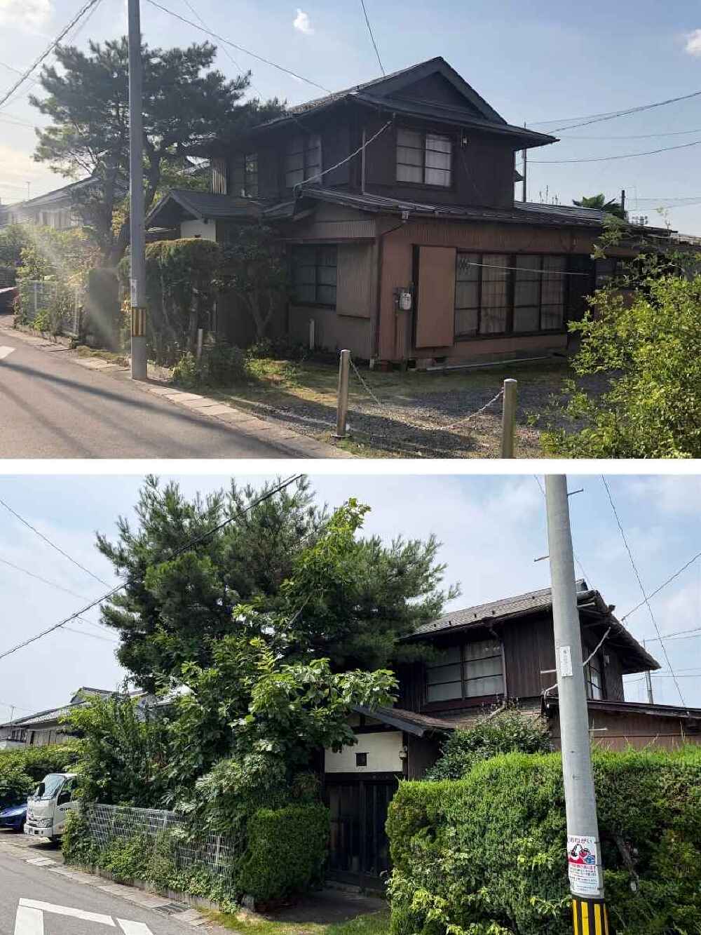 大垣市I様邸の建て替え前の住宅外観