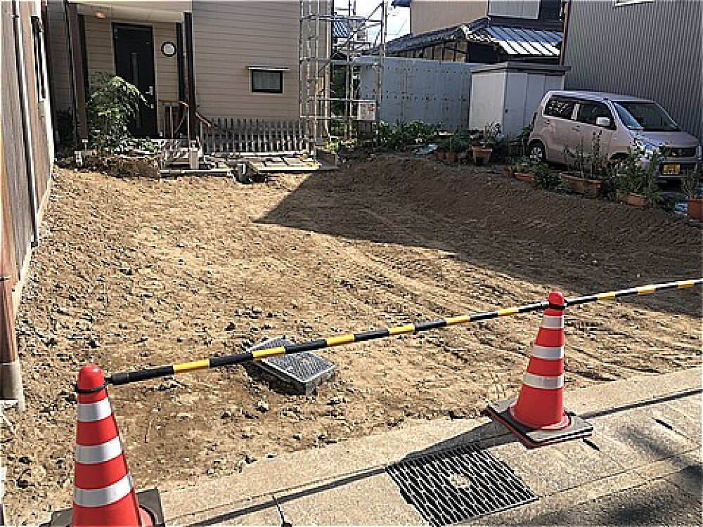 母屋解体工事完了後の敷地の様子｜岐阜市S様邸