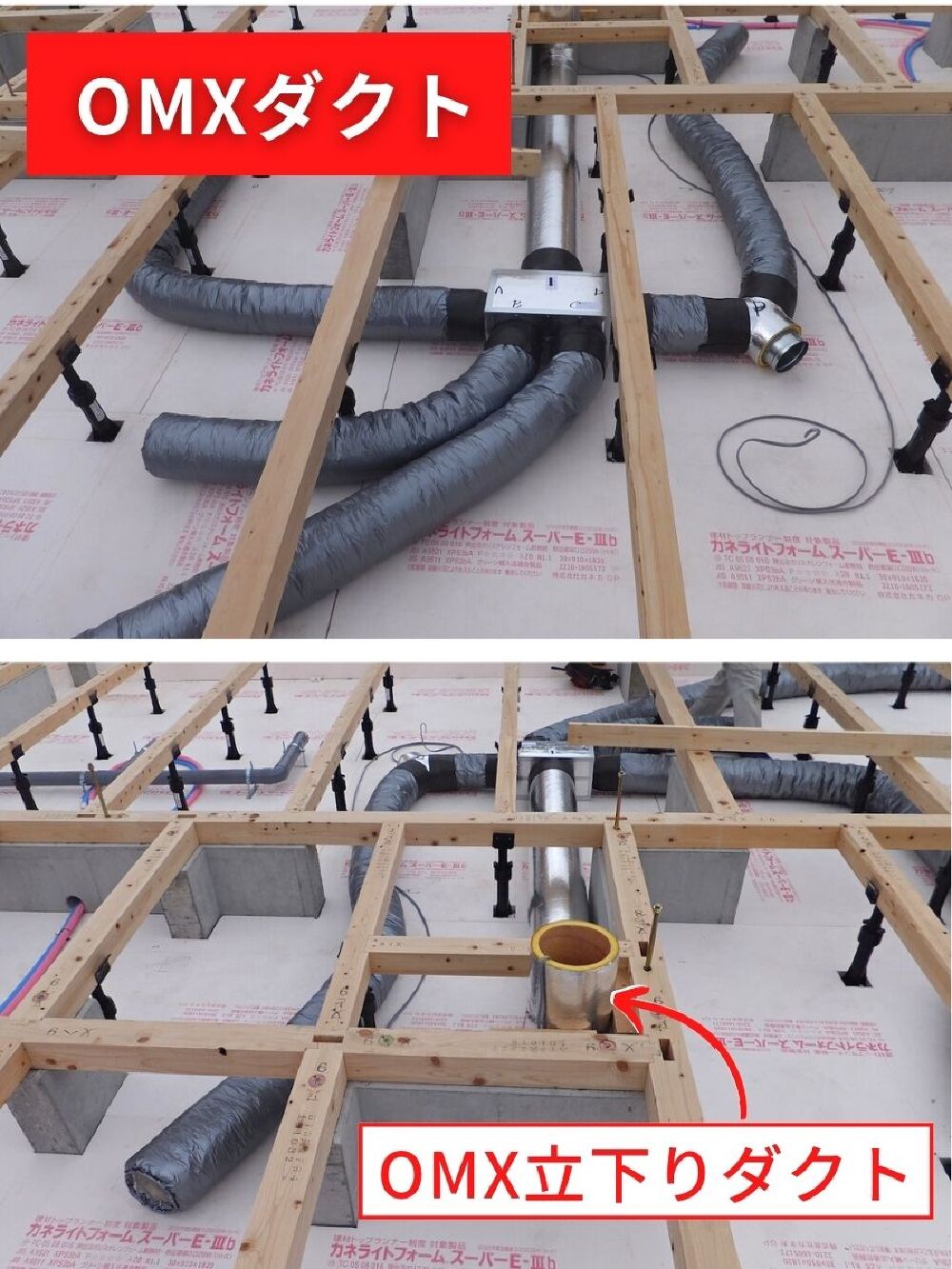 OMXダクト配管設置